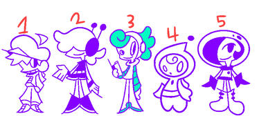 Sketch Pass One. The goal was to explore various "moods" to see which one the Client preferred. 4 was chosen and I was asked to build on the concept some more.